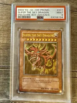 2003 Yu-Gi-Oh! Promo Slifer The SKY DRAGON Eng. Game Boy Advance # 001 PSA 9 - Image 1