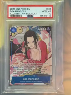 One Piece Boa Hancock ST17-004 Illustration Box Vol.1 Holo PSA 10 - Image 1
