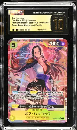 Boa Hancock #PRB02-017 Japanese One Piece Premium Booster Vol 2 CGC 10 PRISTINE - Image 1