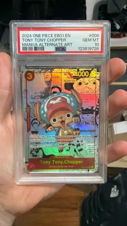 Tony Tony Chopper EB01 Manga Psa 10 English One Piece OG Manga #006 Gem Mint - Image 1