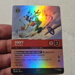 Disney Lorcana Goofy Klutzy Skier 216/204 The First Chapter Enchanted Foil - Image 1