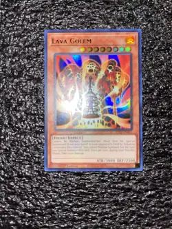 Yugioh! Lava Golem RA01-EN001 Ultra Rare 1st Edition Near Mint - Image 1