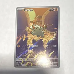 The Pokemon Company Phanpy 205/191 Illustration Rare Holo Sv08 80 HP English - Image 1