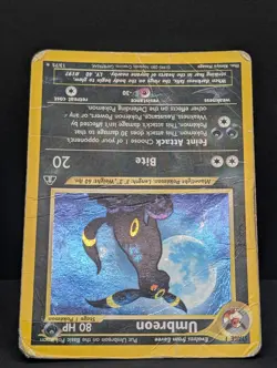 Umbreon 13/75 Neo Discovery Holo Ultra Rare Unlimited WOTC Pokemon TCG vintage - Image 4