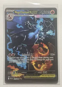 Pokemon 2025 Mega Charizard X ex 125/094 SIR Phantasmal Flames - Image 1