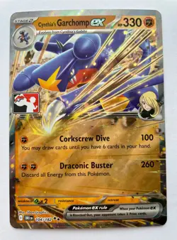 Cynthia's Garchomp ex Pokemon Prize Pack Series 8 104/182 NM - Image 1