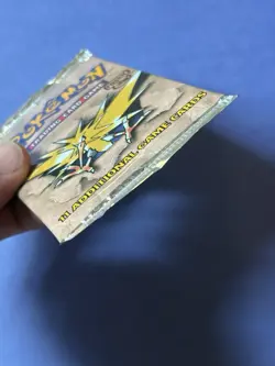 Pokemon Fossil Booster Pack - Zapdos Art - Sealed - Image 5