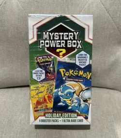 Pokemon TCG 2022 Mystery Power Box 4x Booster Packs - Walmart Holiday Edition - Image 1
