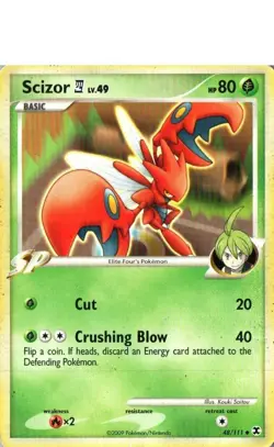 Pokemon TCG Normal Rising Rivals Scizor MP - Image 1