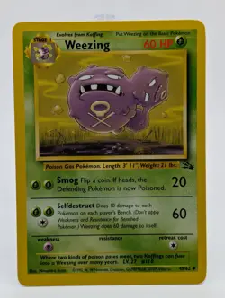 Pokemon Weezing 45/62 Fossil Regular - Image 1