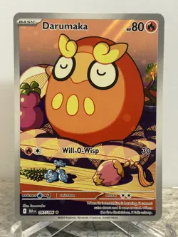 2025 Pokemon Black Bolt Darumaka Illustration Rare #097/086 Full Art - Image 1