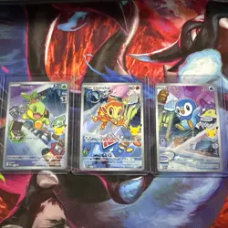 Chimchar, Piplup, Turtwig Pokemon 30th Anniversary First Partner Set of 3 Promo - Image 1