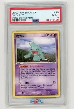 Pokemon TCG - Wynaut 70/108 - Power Keepers - PSA 9 - Image 1