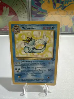 Pokemon TCG Vaporeon Jungle 28/64 Regular 1999-2000 Wizards Base Set Rare - Image 1