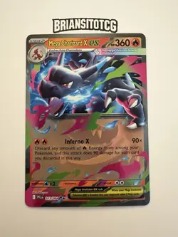 Pokemon Mega Charizard X ex 013/094 ME02 Phantasmal Flames Rare Holo NM - Image 1
