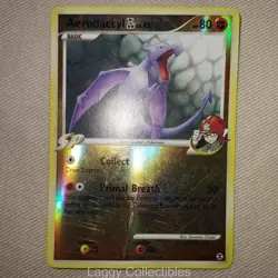 Pokemon Rising Rivals 55/111 Aerodactyl GL - Reverse Holo Common - Damaged - Image 3