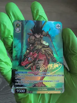 Son Goku Drip Dragon Ball Z Super Heroes Custom One Piece Holo Card Samurai DBZ - Image 2