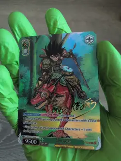 Son Goku Drip Dragon Ball Z Super Heroes Custom One Piece Holo Card Samurai DBZ - Image 3