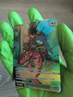 Son Goku Drip Dragon Ball Z Super Heroes Custom One Piece Holo Card Samurai DBZ - Image 4