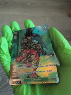 Son Goku Drip Dragon Ball Z Super Heroes Custom One Piece Holo Card Samurai DBZ - Image 5