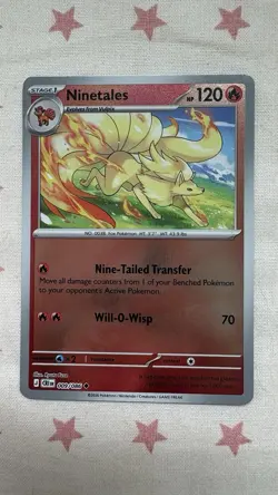 Ninetales 009/086 Chaos Rising Reverse Ho Pokemon TCG Card - Image 1