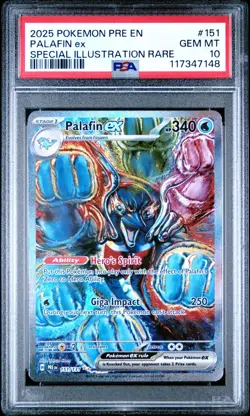 Pokemon Palafin EX Prismatic Evolutions Card 151/131 PSA 10 Gem Mint SIR English - Image 1