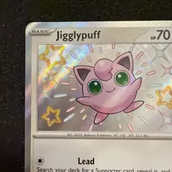 Jigglypuff - 198/091 - Paldean Fates - Baby Shiny Pokemon TCG Card NM #LA2 - Image 2