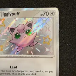 Jigglypuff - 198/091 - Paldean Fates - Baby Shiny Pokemon TCG Card NM #LA2 - Image 3