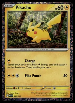 Pikachu #002/015 McDonald's Promos 2024 Near Mint or Better - Pokemon Card - Image 1