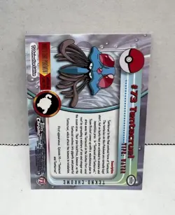 Pokemon #73 Tentacruel Card TEKNO Topps Chrome 2000 TV Animation RARE - Series 1 - Image 2