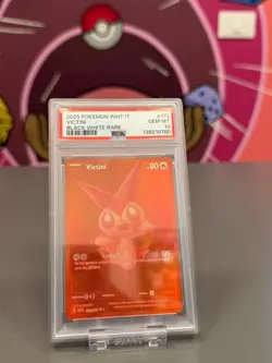 PSA 10 GEM MT Victini BWR #172/086 White Flare Pokemon Cards ITA - Image 1