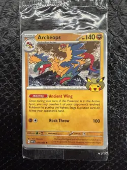 Pokemon Archeops Fossil Field Museum Chicago Exclusive Promo Card - SEALED - Image 1