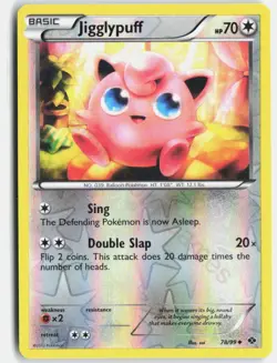 Jigglypuff 78/99 Uncommon Next Destinies Pokemon Reverse Holo Near Mint - Image 1