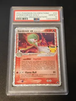 2021 Pokemon Celebrations Gardevoir EX 93/101 Classic Collection PSA 10 - Image 1