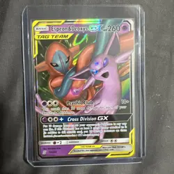 Pokemon Espeon & Deoxys GX TAG TEAM Holo Unified Minds 72/236 NM - Image 1