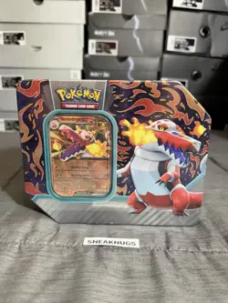 POKEMON TCG MEOWSCARADA EX SKELEDIRGE TIN PROMO PALDEA SCARLET & VIOLET 10 PACKS - Image 5