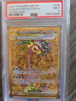 ALOLAN EXEGGUTOR ex HYPER RARE 2024 Pokemon SSP EN #248- PSA MINT 9 - Image 3