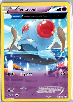 Tentacool 71/160 Uncommon Primal Clash Pokemon Lightly Played - Image 1