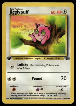 Pokemon Jungle 54/64 Jigglypuff 1st Edition - Image 1