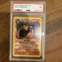 2000 Pokemon Rocket #21 DARK CHARIZARD PSA 7 NM - Image 1