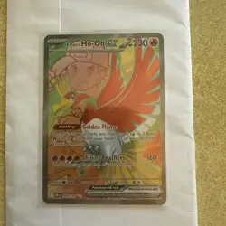 Pokemon TCG Ethan's Ho-Oh EX 209/182 Ultra Rare Full Art Destined Rivals - Image 1
