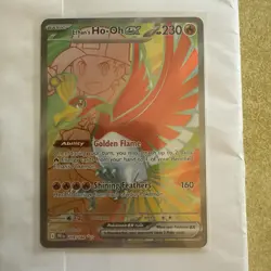 Pokemon TCG Ethan's Ho-Oh EX 209/182 Ultra Rare Full Art Destined Rivals - Image 2