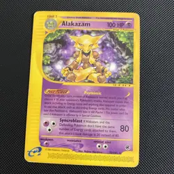Pokemon TCG Alakazam 33/165 Expedition Base Set Regular Non Holo Rare Card LP - Image 1