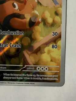 Pignite 097/086 Pokemon English White Flare Illustration Rare Full Art Holo NM - Image 5