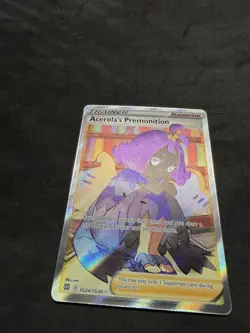Pokemon Acerola's Premonition Ultra Rare Full Art Holo TG24/TG30 Brilliant Stars - Image 3