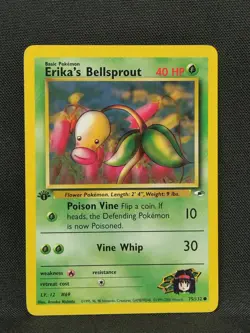 Pokemon - 1st Edition Erika's Bellsprout 75/132 - Non Holo - Gym Heroes Nm - Image 1