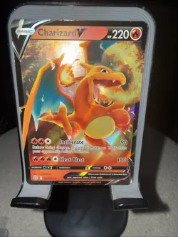 2022 Pokemon Charizard V 017/172 Ultra Rare Sword Shield Brilliant Stars NM - Image 4