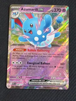 Pokemon TCG Azumarill ex 084/217 Ascended Heroes Double Rare NM - Image 1