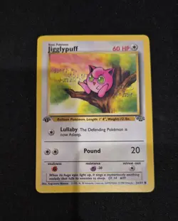 Jigglypuff 54/64 1st Edition - Pokemon TCG Jungle 1st Edition WoTC- NM - Image 1