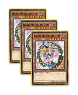Yugioh Dark Magician Girl LED6-EN000 (C) 1st Ed 3x “DarkMagician Support” - Image 1